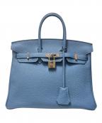 HERMESエルメス）の古着「Birkin 25 バーキン 25 トリヨンクレマンス スカイブルー C刻印：2018年製造 シルバー金具」｜スカイブルー