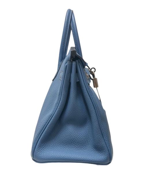 HERMES（エルメス）HERMES (エルメス) Birkin 25 バーキン 25 トリヨンクレマンス スカイブルー C刻印：2018年製造 シルバー金具 スカイブルー サイズ:25の古着・服飾アイテム