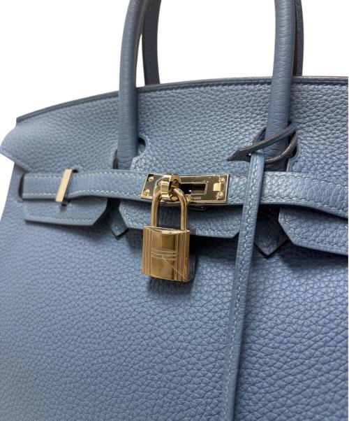 HERMES（エルメス）HERMES (エルメス) Birkin 25 バーキン 25 トリヨンクレマンス スカイブルー C刻印：2018年製造 シルバー金具 スカイブルー サイズ:25の古着・服飾アイテム