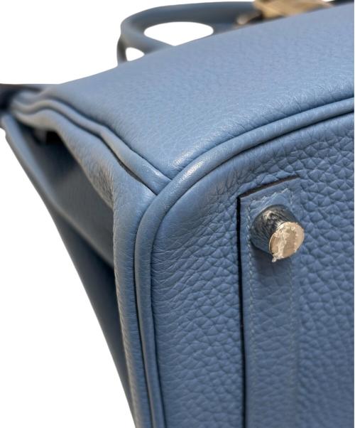 HERMES（エルメス）HERMES (エルメス) Birkin 25 バーキン 25 トリヨンクレマンス スカイブルー C刻印：2018年製造 シルバー金具 スカイブルー サイズ:25の古着・服飾アイテム