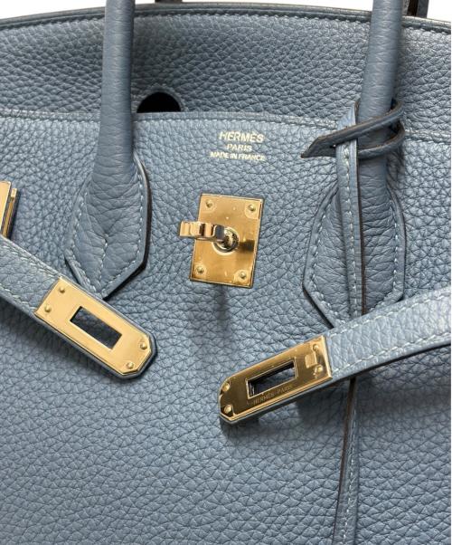 HERMES（エルメス）HERMES (エルメス) Birkin 25 バーキン 25 トリヨンクレマンス スカイブルー C刻印：2018年製造 シルバー金具 スカイブルー サイズ:25の古着・服飾アイテム