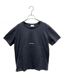 Saint Laurent Paris（サンローランパリ）の古着「クラシック ロゴプリント Tシャツ」｜インディゴ
