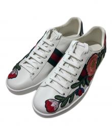 GUCCI（グッチ）の古着「ローカットスニーカー エース」｜ホワイト