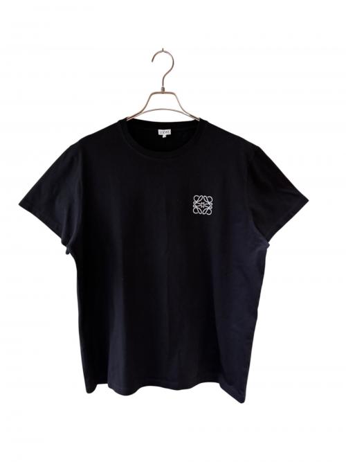 LOEWE（ロエベ）LOEWE (ロエベ) アナグラム刺繍Tシャツ ブラック サイズ:XLの古着・服飾アイテム