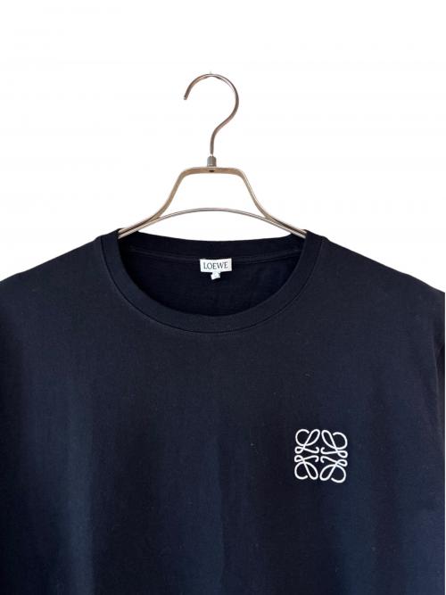 LOEWE（ロエベ）LOEWE (ロエベ) アナグラム刺繍Tシャツ ブラック サイズ:XLの古着・服飾アイテム