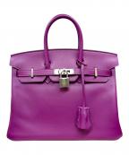 HERMESエルメス）の古着「Birkin 25 バーキン 25 ヴォースイフト パープル Z刻印：2021年製造 シルバー金具」｜パープル