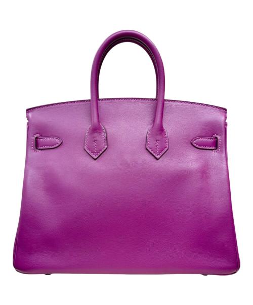 HERMES（エルメス）HERMES (エルメス) Birkin 25 バーキン 25 ヴォースイフト パープル Z刻印：2021年製造 シルバー金具 パープル サイズ:25の古着・服飾アイテム