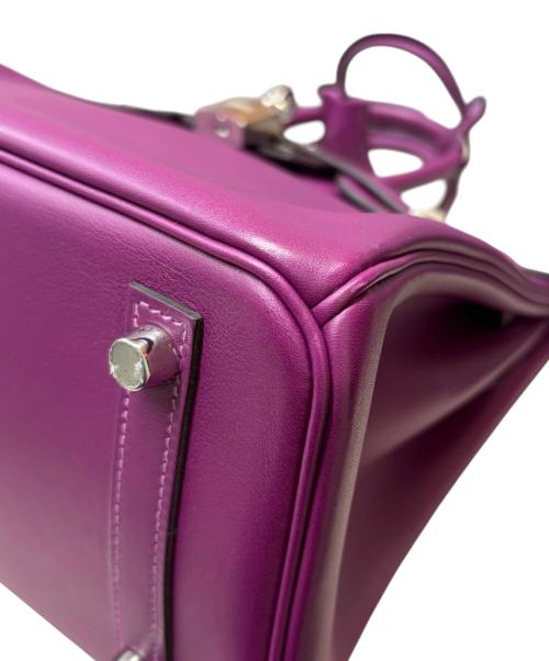 HERMES（エルメス）HERMES (エルメス) Birkin 25 バーキン 25 ヴォースイフト パープル Z刻印：2021年製造 シルバー金具 パープル サイズ:25の古着・服飾アイテム