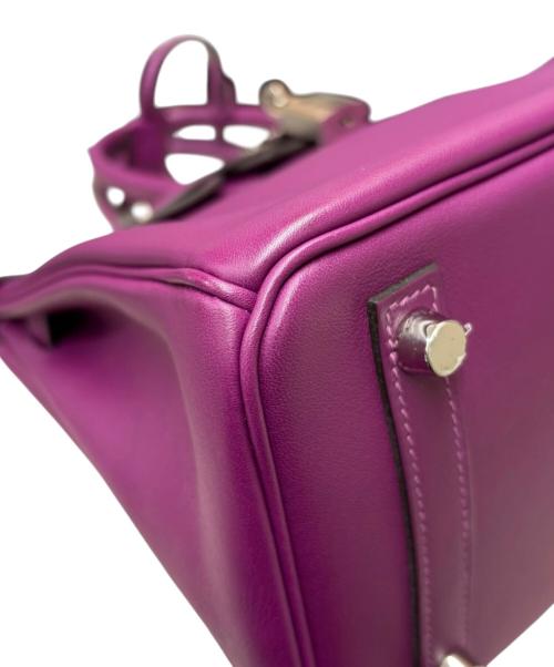 HERMES（エルメス）HERMES (エルメス) Birkin 25 バーキン 25 ヴォースイフト パープル Z刻印：2021年製造 シルバー金具 パープル サイズ:25の古着・服飾アイテム