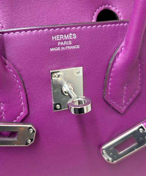 HERMES（エルメス）HERMES (エルメス) Birkin 25 バーキン 25 ヴォースイフト パープル Z刻印：2021年製造 シルバー金具 パープル サイズ:25の古着・服飾アイテム