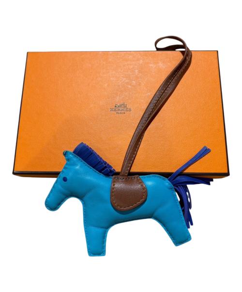 HERMES（エルメス）HERMES (エルメス) ロデオMM/バッグチャーム/ストラップ/キーホルダー/ホース ブルー サイズ:MMの古着・服飾アイテム