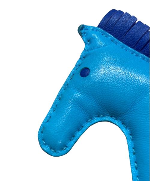 HERMES（エルメス）HERMES (エルメス) ロデオMM/バッグチャーム/ストラップ/キーホルダー/ホース ブルー サイズ:MMの古着・服飾アイテム