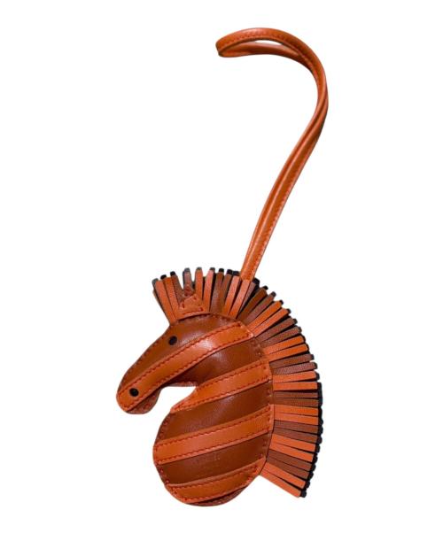 HERMES（エルメス）HERMES (エルメス) ジージー サバンナ バッグチャーム オレンジの古着・服飾アイテム