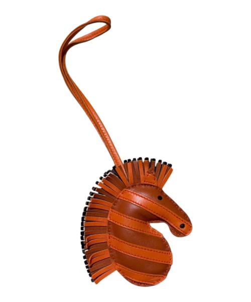 HERMES（エルメス）HERMES (エルメス) ジージー サバンナ バッグチャーム オレンジの古着・服飾アイテム