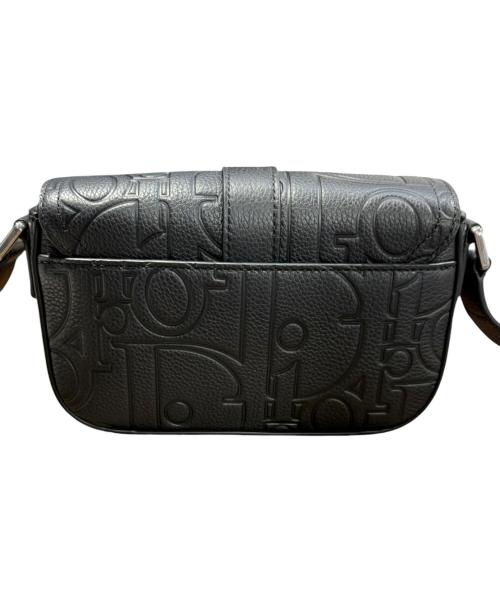 DIOR HOMME（ディオール オム）DIOR HOMME (ディオール オム) Saddle Heritage フラップ付き メッセンジャーバッグ ミニ 2ADCA662MLL H00N 2026年製 ブラック サイズ:-の古着・服飾アイテム