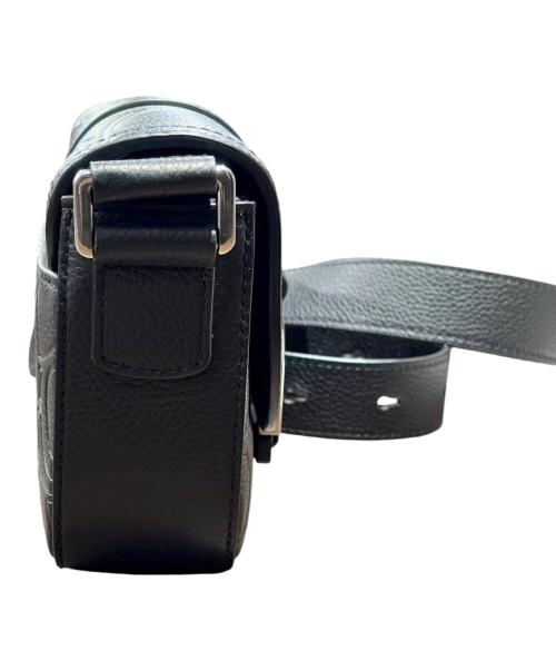 DIOR HOMME（ディオール オム）DIOR HOMME (ディオール オム) Saddle Heritage フラップ付き メッセンジャーバッグ ミニ 2ADCA662MLL H00N 2026年製 ブラック サイズ:-の古着・服飾アイテム