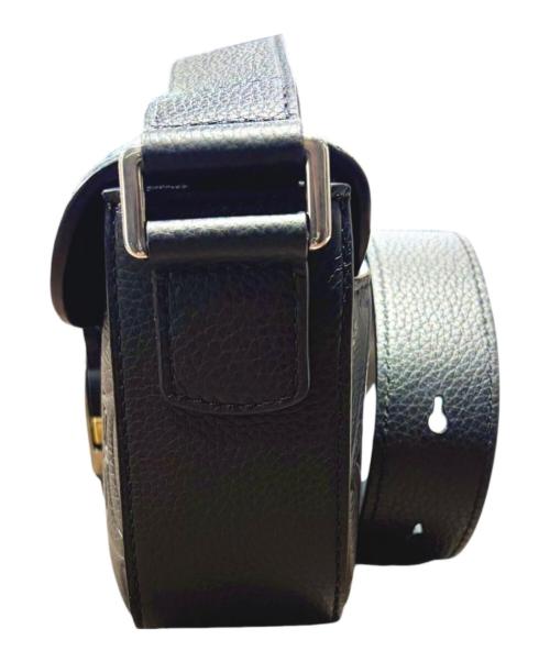 DIOR HOMME（ディオール オム）DIOR HOMME (ディオール オム) Saddle Heritage フラップ付き メッセンジャーバッグ ミニ 2ADCA662MLL H00N 2026年製 ブラック サイズ:-の古着・服飾アイテム