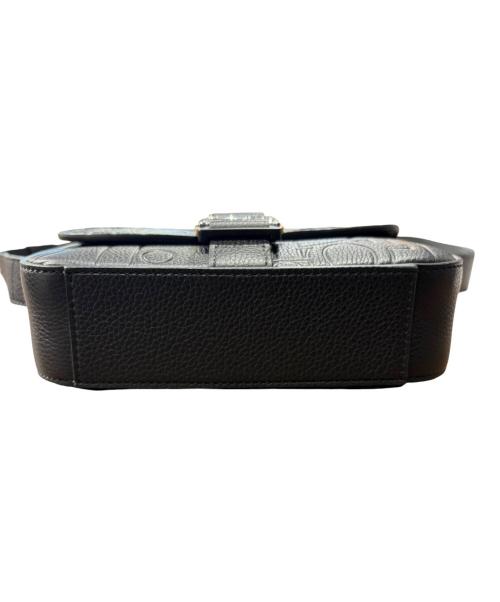 DIOR HOMME（ディオール オム）DIOR HOMME (ディオール オム) Saddle Heritage フラップ付き メッセンジャーバッグ ミニ 2ADCA662MLL H00N 2026年製 ブラック サイズ:-の古着・服飾アイテム