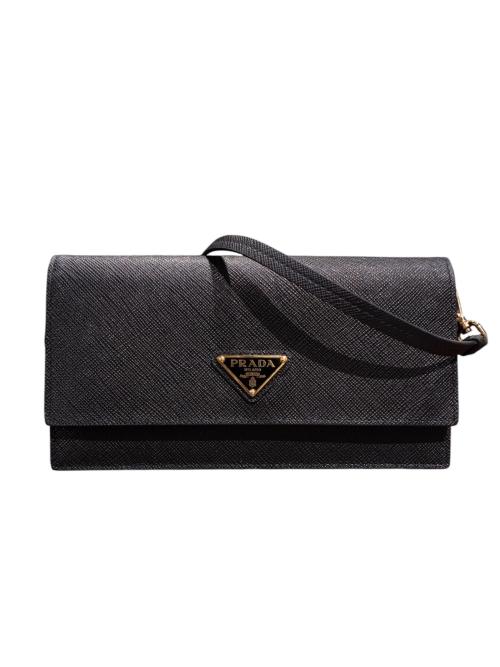 PRADA（プラダ）PRADA (プラダ) ショルダーポーチ ブラックの古着・服飾アイテム