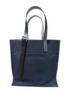 HERMESエルメス）の古着「Etriviere Shopping bag エトリヴィエール・ショッピングトートバッグ」｜ブルーマリン×ブラック