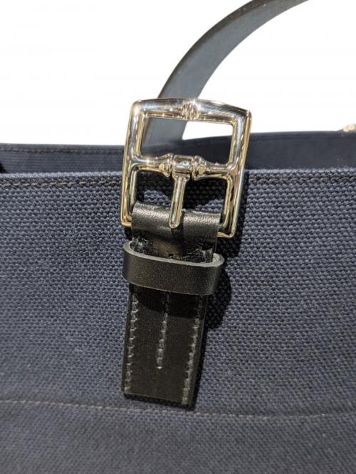 HERMES（エルメス）HERMES (エルメス) Etriviere Shopping bag エトリヴィエール・ショッピングトートバッグ ブルーマリン×ブラック サイズ:- 未使用品の古着・服飾アイテム