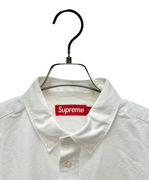 SUPREME（シュプリーム）SUPREME (シュプリーム) Loose Fit Flannel Oxford Shirt ホワイト サイズ:Sの古着・服飾アイテム