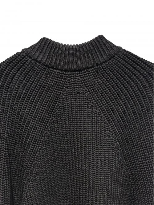 COMME des GARCONS HOMME（コムデギャルソン オム）COMME des GARCONS HOMME (コムデギャルソン オム) BATONER (バトナ―) Wool Worsted Half Cardigan ブラック サイズ:Lの古着・服飾アイテム
