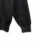 中古・古着 COMME des GARCONS HOMME (コムデギャルソン オム) BATONER (バトナ―) Wool Worsted Half Cardigan ブラック サイズ:L：63000円