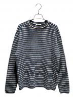 AURALEEオーラリー）の古着「SHETLAND WOOL CASHMERE RIB KNIT」｜ネイビー