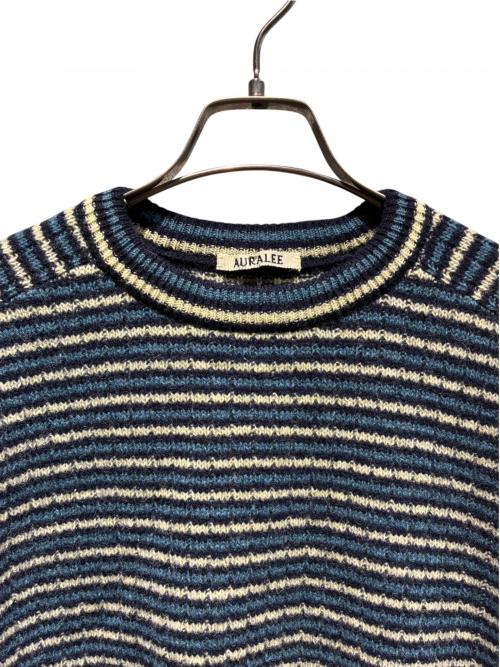 AURALEE（オーラリー）AURALEE (オーラリー) SHETLAND WOOL CASHMERE RIB KNIT ネイビー サイズ:5の古着・服飾アイテム