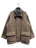 AURALEEオーラリー）の古着「HOMESPUN TWEED ZIP BLOUSON」｜ブラウン