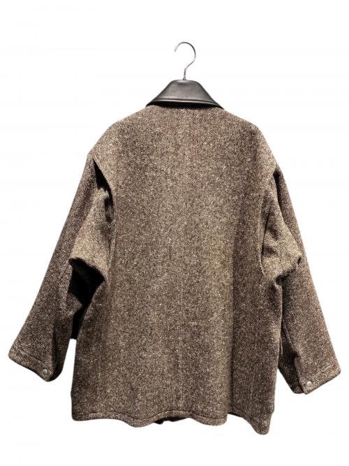 AURALEE（オーラリー）AURALEE (オーラリー) HOMESPUN TWEED ZIP BLOUSON ブラウン サイズ:4の古着・服飾アイテム