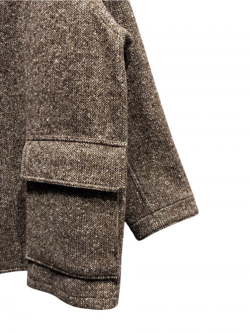 AURALEE（オーラリー）AURALEE (オーラリー) HOMESPUN TWEED ZIP BLOUSON ブラウン サイズ:4の古着・服飾アイテム