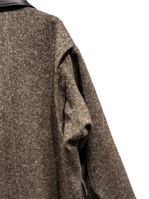 AURALEE（オーラリー）AURALEE (オーラリー) HOMESPUN TWEED ZIP BLOUSON ブラウン サイズ:4の古着・服飾アイテム