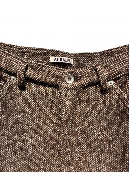 AURALEE（オーラリー）AURALEE (オーラリー) HOMESPUN TWEED PAINTER PANTS ブラウン サイズ:4の古着・服飾アイテム