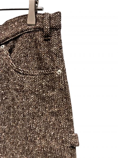 AURALEE（オーラリー）AURALEE (オーラリー) HOMESPUN TWEED PAINTER PANTS ブラウン サイズ:4の古着・服飾アイテム