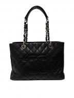 CHANELシャネル）の古着「GSTトートバッグ」｜ブラック×シルバー金具
