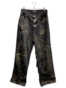 BALENCIAGA（バレンシアガ）の古着「23SS SUPER DESTROYED BAGGY」｜ブラック