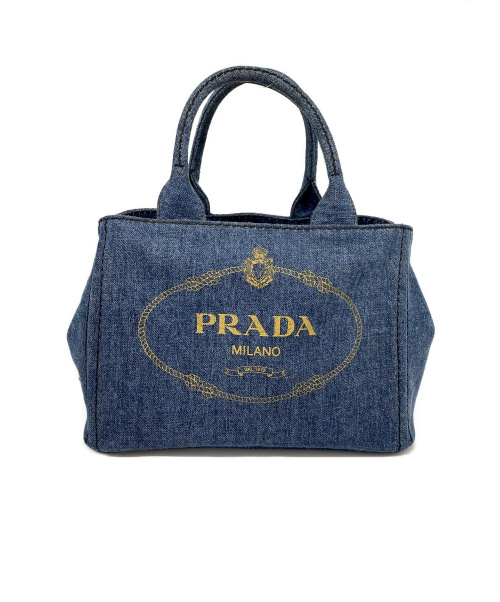 PRADA（プラダ）PRADA (プラダ) 2WAYバッグ インディゴ カナパPM 1BG439 204の古着・服飾アイテム