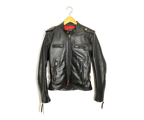 KADOYA（カドヤ）KADOYA (カドヤ) シングルレザーライダースジャケット ブラック サイズ:Sの古着・服飾アイテム
