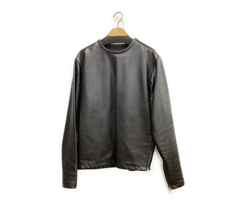 Schott（ショット）Schott (ショット) プルオバーレザーライダースジャケット ブラック サイズ:Lの古着・服飾アイテム
