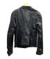 VERA PELLE (ベラペレ) レザーライダースジャケット ブラック サイズ:L：5800円