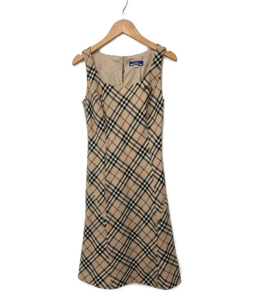 中古 古着通販 Burberry Blue Label バーバリーブルーレーベル ノースリーブワンピース ベージュ サイズ 36 ブランド 古着通販 トレファク公式 Trefac Fashion