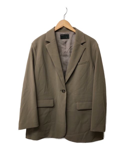 Noble（ノーブル）Noble (ノーブル) エステルソフトカルゼロングスリットジャケット ベージュ サイズ:38 未使用品の古着・服飾アイテム