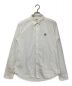 KENZO（ケンゾー）の古着「刺繍長袖シャツ」｜ホワイト×ネイビー