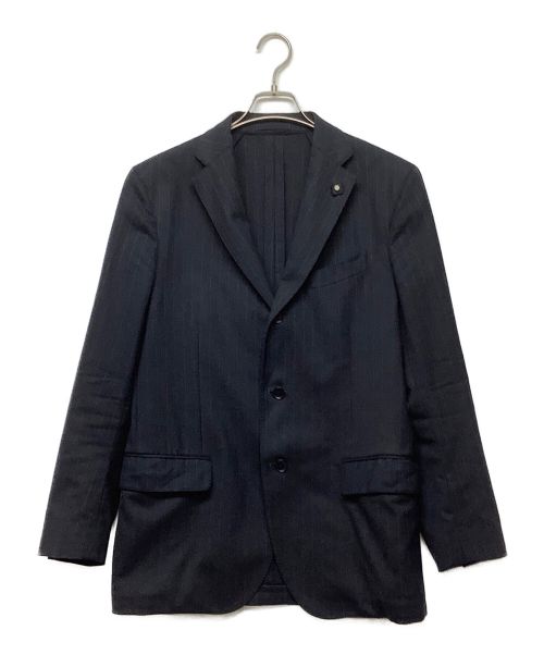 LARDINI（ラルディーニ）LARDINI (ラルディーニ) 3Bテーラードジャケット ネイビー サイズ:Sの古着・服飾アイテム