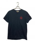 BURBERRY LONDON（）の古着「ロゴ刺繍Tシャツ」｜ブラック