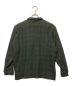 COMOLI (コモリ) ウールチェックオープンカラーシャツ グレー×グリーン サイズ:3：13800円