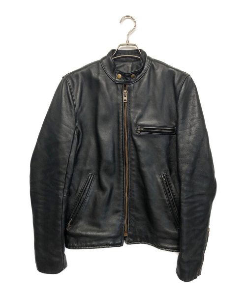 VANSON（バンソン）VANSON (バンソン) シングルライダースジャケット ブラック サイズ:36の古着・服飾アイテム