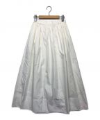 UNITED ARROWSユナイテッドアローズ）の古着「パッチポケットギャザースカート」｜ホワイト